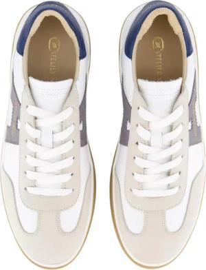 ATELIER VERDI Low-Top Sneaker - Heren Vico Sneaker Wit/Grijs - Gr. 46 (EU) - in Weiß - für Damen