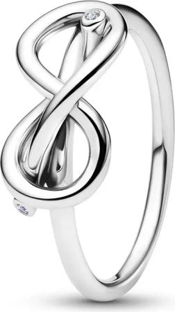 Pandora 193759C01 Damenring Silber Unendlichkeitsknoten