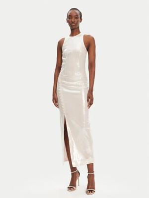 ROTATE Abendkleid 113738800 Écru Slim Fit