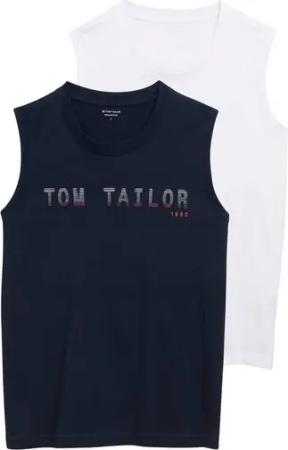 TOM TAILOR T-Shirt (Packung, 2-tlg) mit Logo-Print