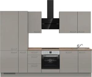 nobilia Küchenzeile ""Laser II"", vormontiert, Ausrichtung wählbar, Breite 300 cm, wahlw. mit E-Geräten