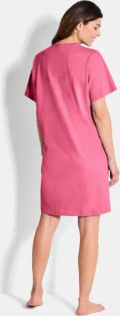 Nachthemden im Set aus reiner Baumwolle - pink / gemustert - Gr. 20/21 von Goldner Fashion