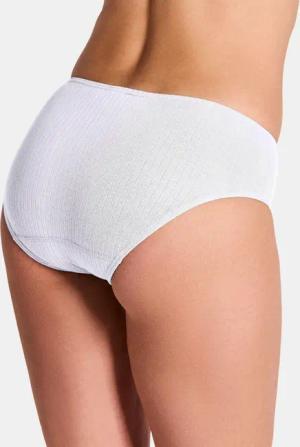 Baumwoll-Hüftslip im Doppelpack - weiß - Gr. 42 von Goldner Fashion