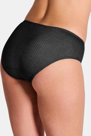 Baumwoll-Hüftslip im Doppelpack - schwarz - Gr. 46 von Goldner Fashion