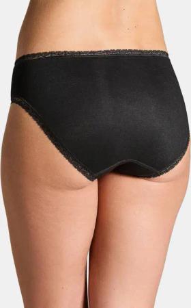 Hüftslip aus Modal im Doppelpack - schwarz - Gr. 46 von Goldner Fashion