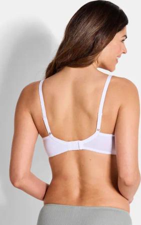 Bügelloser Soft-Schalen BH im Doppelpack - weiß / haut - Gr. 95 D von Goldner Fashion