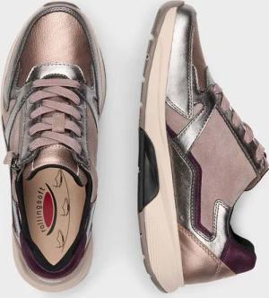 Sneaker - rosé / silberfarben - Gr. 6 von Goldner Fashion