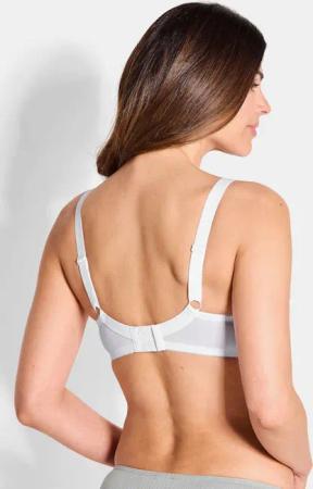 Bügelloser Spitzen-BH im Doppelpack - weiß / weiß - Gr. 110 E von Goldner Fashion