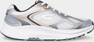 Atmungsaktiver Sneaker aus Mesh - weiß / silberfarben - Gr. 39 von Goldner Fashion