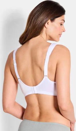 Bügelloser Komfort-BH im Doppelpack - weiß / weiß - Gr. 105 C von Goldner Fashion