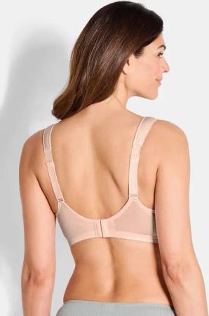 Bügelloser Komfort-BH im Doppelpack - rosé / anthrazit - Gr. 80 B von Goldner Fashion