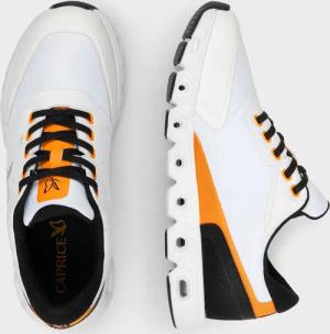Sneaker - weiß / orange - Gr. 42 von Goldner Fashion