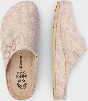 Pantoffel - beige - Gr. 37 von Goldner Fashion