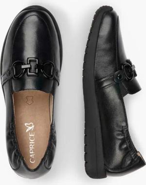 Slipper aus echtem Leder - schwarz - Gr. 42 von Goldner Fashion