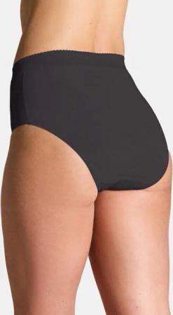 Baumwoll-Bauchwegslip im Mehrfachpack - schwarz - Gr. 50 von Goldner Fashion