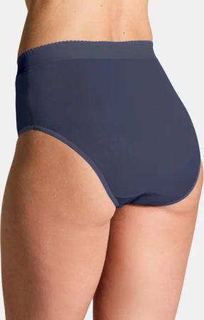 Baumwoll-Bauchwegslip im Mehrfachpack - haut / bordeaux / marine - Gr. 48 von Goldner Fashion