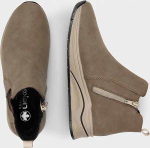 Stiefeletten mit Reißverschluss - beige - Gr. 37 von Goldner Fashion