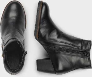 Stiefelette mit Reißverschluss - schwarz - Gr. 42 von Goldner Fashion