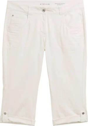 TOM TAILOR Damen Tapered Relaxed Capri Hose, braun, Gestreift, Gr. 46