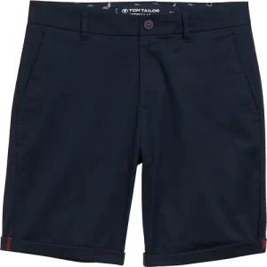 TOM TAILOR Herren Lightweight Regular Chino Shorts, blau, Uni, Gr. 36