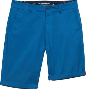 TOM TAILOR Herren Lightweight Regular Chino Shorts, blau, Uni, Gr. 29