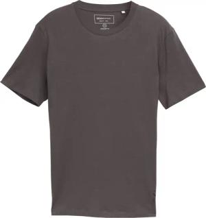 TOM TAILOR DENIM Herren Basic T-Shirt aus Baumwolle, grau, Uni, Gr. XS
