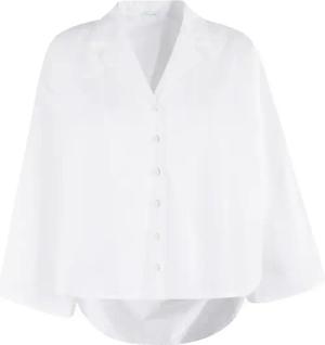 Malo - Oversized White Cotton Shirt - Größe 40 - white
