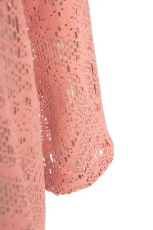 OAS - Crochet dress 'Grace' - Größe XS - rosa