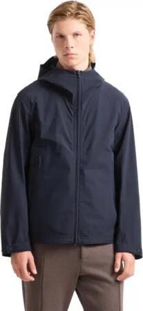 Emporio Armani - Travel Essential Navy Blue Hooded Jacket - Größe M - blau