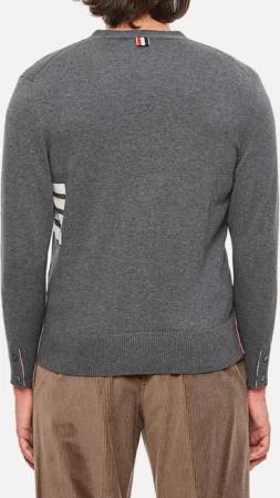 Thom Browne - Cardigan V-Neck - Größe 2 - grau