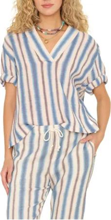 XIRENA - Xirena Avery Tops Blauw X5dgp001 - Größe M - blue