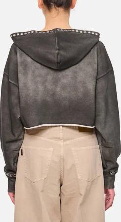 Golden Goose - Grey Cropped Sweatshirt - Größe S - grau