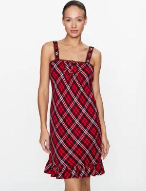 Lauren Ralph Lauren Nachthemd ILN22282 Rot Regular Fit