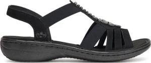 Rieker Sandalen 60806-00 Schwarz