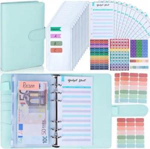 LuxusKollektion Notizbuch Budget Planner A6 Binder Bugetplaner Sparbuch Geld Organizer