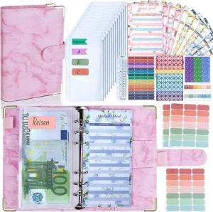 LuxusKollektion Notizbuch Budget Binder A6 Finanzplaner Geld Sparbuch Organizer