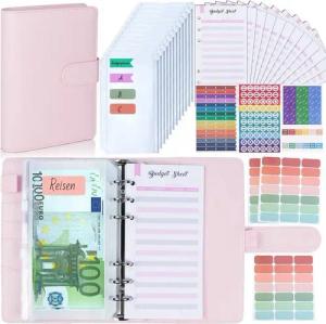 LuxusKollektion Notizbuch Budget Planner A6 Binder Deutsch Geldumschläge Haushaltsbuch Organzier
