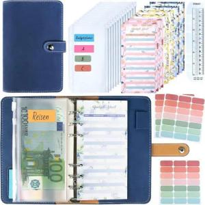 LuxusKollektion Notizbuch Budget Planner A6 Haushaltsbuch Geldfächer Organizer Buch