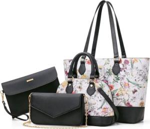 LuxusKollektion Handtasche Handtasche Damen 4-teiliges Set Schultertasche Tragetasche Damen