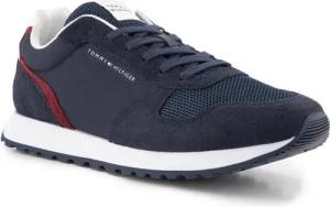 Tommy Hilfiger Herren Sneaker blau Glattleder