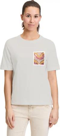 Cartoon Kurzarmshirt "Cartoon Halbarm-Shirt mit Rundhalsausschnitt", (1 tlg.), Stickerei