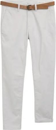 TOM TAILOR Denim Chinohose (mit Gürtel) leicht vorgewaschen