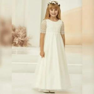 Bianco Evento Partykleid Blumenmädchenkleid Kommunionkleid Blumenmädchenkleid ME2400