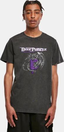 Merchcode Deep Purple Dragon Acid Wash Tee