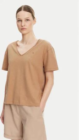 Tommy Hilfiger T-Shirt WW0WW43901 Beige Relaxed Fit