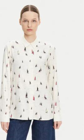 Tommy Hilfiger Hemd WW0WW44036 Écru Relaxed Fit