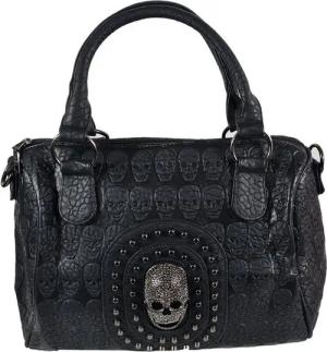 Einkaufszauber Bowlingtasche Handtasche Skull Totenkopf 3D - Bowlingbag, Totenkopf in 3D