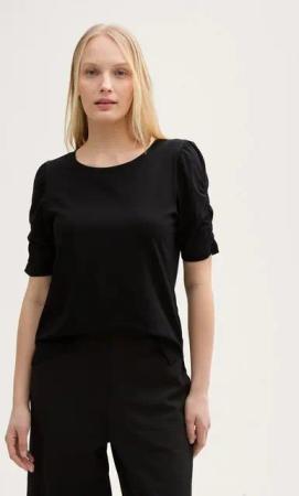 TOM TAILOR T-Shirt T-Shirt mit Raffärmeln