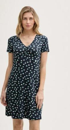 TOM TAILOR Sommerkleid Kleid mit Raffungen