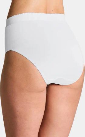 Baumwoll-Bauchwegslip im Mehrfachpack - weiß - Gr. 48 von Goldner Fashion